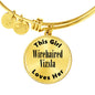Wirehaired Vizsla - 18k Gold Finished Bangle Bracelet