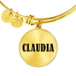 Claudia v01 - 18k Gold Finished Bangle Bracelet