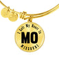 Heart In Missouri v01 - 18k Gold Finished Bangle Bracelet