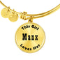 Manx - 18k Gold Finished Bangle Bracelet