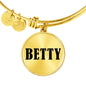 Betty v01 - 18k Gold Finished Bangle Bracelet