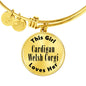 Cardigan Welsh Corgi - 18k Gold Finished Bangle Bracelet