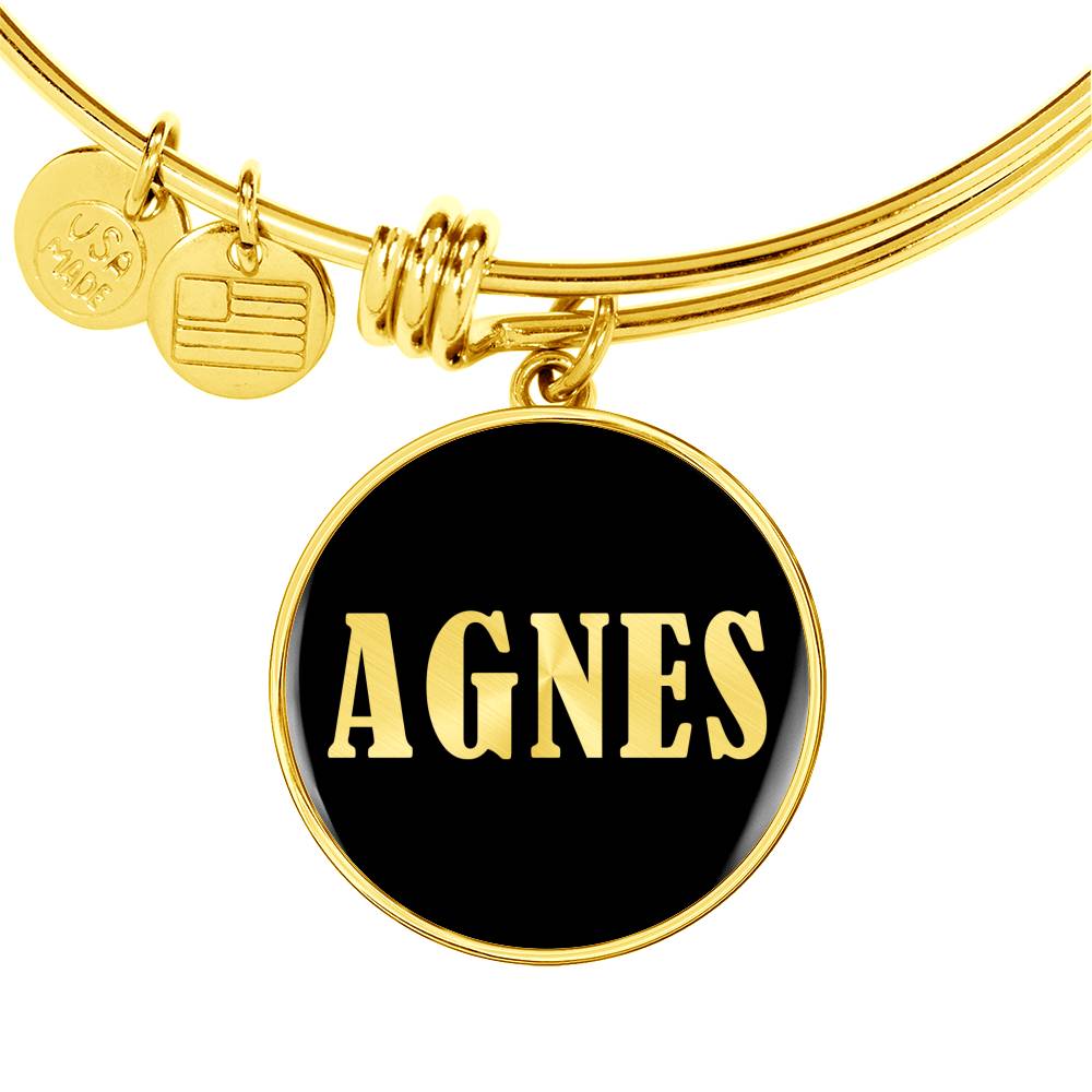Agnes v02 - 18k Gold Finished Bangle Bracelet