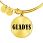 Gladys v01 - 18k Gold Finished Bangle Bracelet