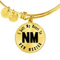 Heart In New Mexico v01 - 18k Gold Finished Bangle Bracelet