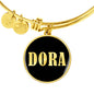 Dora v02 - 18k Gold Finished Bangle Bracelet