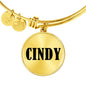 Cindy v01 - 18k Gold Finished Bangle Bracelet