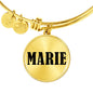Marie v01 - 18k Gold Finished Bangle Bracelet