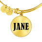 Jane v01 - 18k Gold Finished Bangle Bracelet