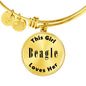 Beagle - 18k Gold Finished Bangle Bracelet