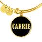 Carrie v02 - 18k Gold Finished Bangle Bracelet