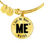 Heart In Maine v01 - 18k Gold Finished Bangle Bracelet
