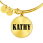 Kathy v01 - 18k Gold Finished Bangle Bracelet