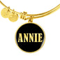 Annie v02 - 18k Gold Finished Bangle Bracelet