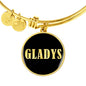 Gladys v02 - 18k Gold Finished Bangle Bracelet