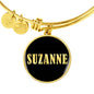 Suzanne v02 - 18k Gold Finished Bangle Bracelet