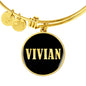Vivian v02 - 18k Gold Finished Bangle Bracelet
