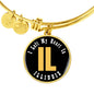 Heart In Illinois - 18k Gold Finished Bangle Bracelet