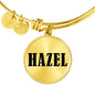 Hazel v01 - 18k Gold Finished Bangle Bracelet