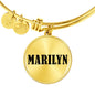 Marilyn v01 - 18k Gold Finished Bangle Bracelet