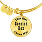 Cornish Rex v2 - 18k Gold Finished Bangle Bracelet