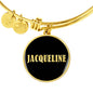 Jacqueline v02 - 18k Gold Finished Bangle Bracelet