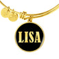 Lisa v02 - 18k Gold Finished Bangle Bracelet