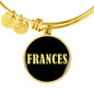 Frances v02 - 18k Gold Finished Bangle Bracelet