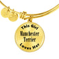 Manchester Terrier - 18k Gold Finished Bangle Bracelet