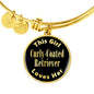 Curly-Coated Retriever v2 - 18k Gold Finished Bangle Bracelet