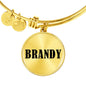 Brandy v01 - 18k Gold Finished Bangle Bracelet
