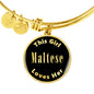Maltese - 18k Gold Finished Bangle Bracelet