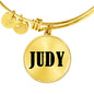 Judy v01 - 18k Gold Finished Bangle Bracelet