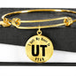 Heart In Utah v01 - 18k Gold Finished Bangle Bracelet