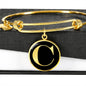 Initial C v2a - 18k Gold Finished Bangle Bracelet