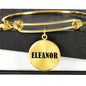 Eleanor v01 - 18k Gold Finished Bangle Bracelet