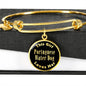 Portuguese Water Dog - 18k Gold Finished Bangle Bracelet