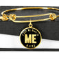 Heart In Maine v02 - 18k Gold Finished Bangle Bracelet