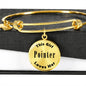 Pointer - 18k Gold Finished Bangle Bracelet