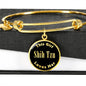 Shih Tzu - 18k Gold Finished Bangle Bracelet