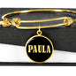 Paula v02 - 18k Gold Finished Bangle Bracelet