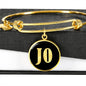 Jo v02 - 18k Gold Finished Bangle Bracelet