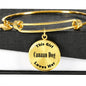 Canaan Dog - 18k Gold Finished Bangle Bracelet