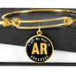 Heart In Arkansas - 18k Gold Finished Bangle Bracelet