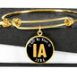 Heart In Iowa - 18k Gold Finished Bangle Bracelet