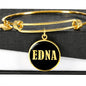 Edna v02 - 18k Gold Finished Bangle Bracelet