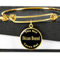 Ibizan Hound v2 - 18k Gold Finished Bangle Bracelet