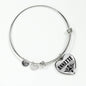 Annette v01 - Heart Pendant Bangle Bracelet