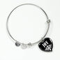 Joy v02 - Heart Pendant Bangle Bracelet