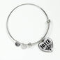 Joyce v01 - Heart Pendant Bangle Bracelet